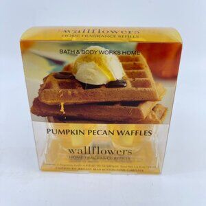 bath & body works wallflowers pumpkin pecan waffles home fragrance refills 2-pac